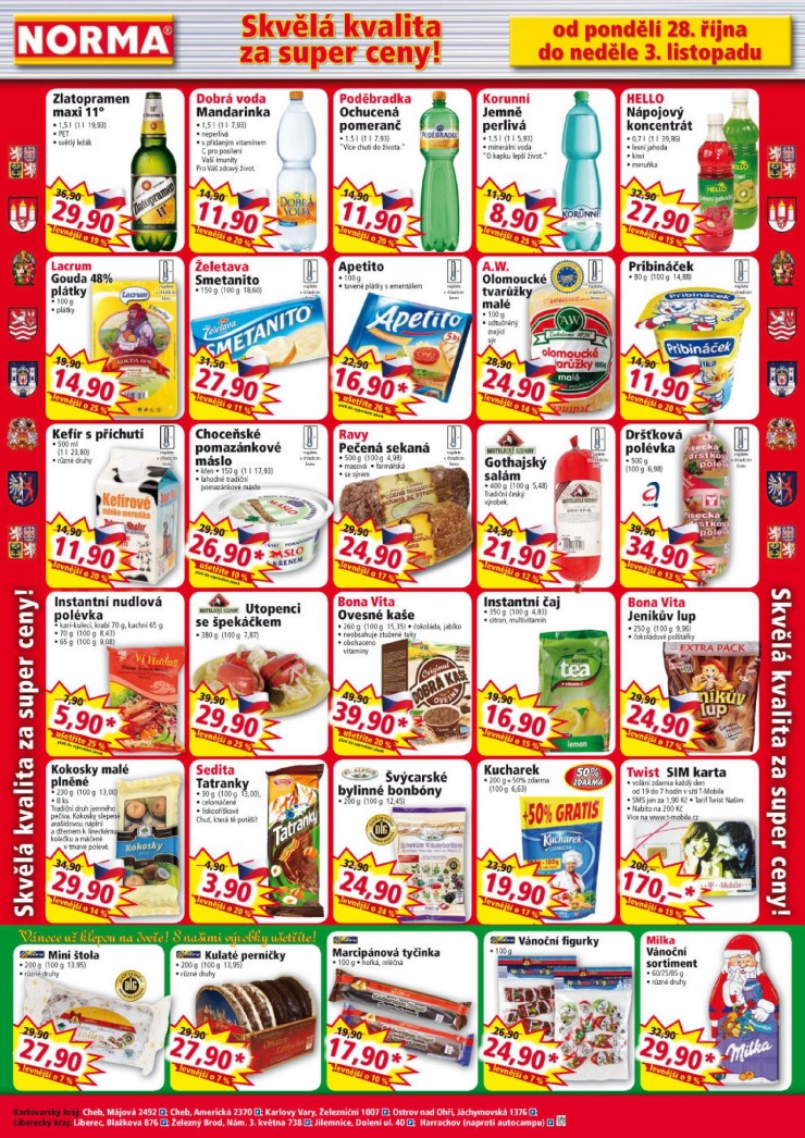 leták Norma Aktuální leták od 28.10.2013 strana 1 leták Norma Aktuální leták od 28.10.2013 strana 1