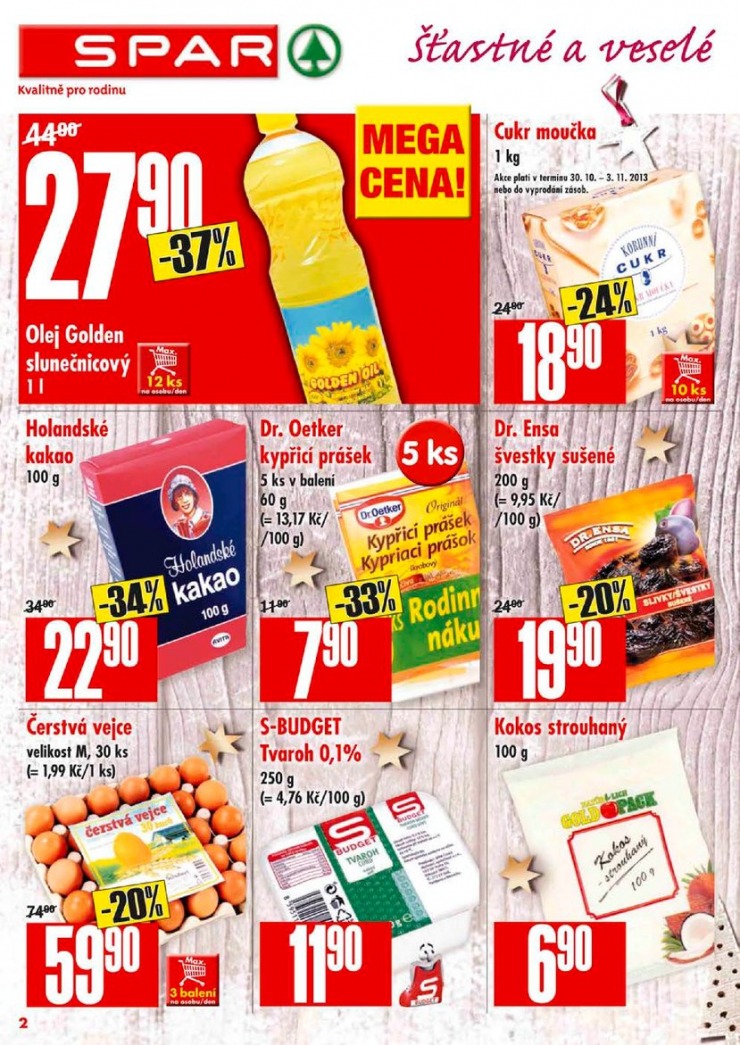 leták Interspar nabídka Spar od 30.10.2013 strana 1 leták Interspar nabídka Spar od 30.10.2013 strana 1