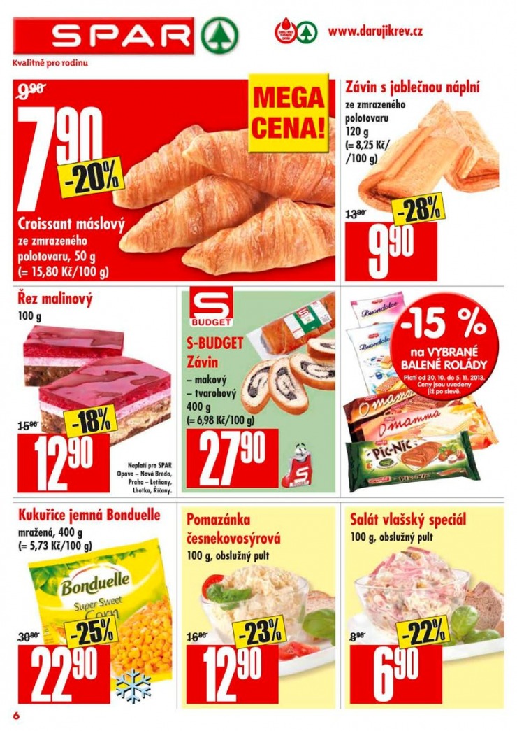 letk Interspar nabdka Spar od 30.10.2013 strana 1