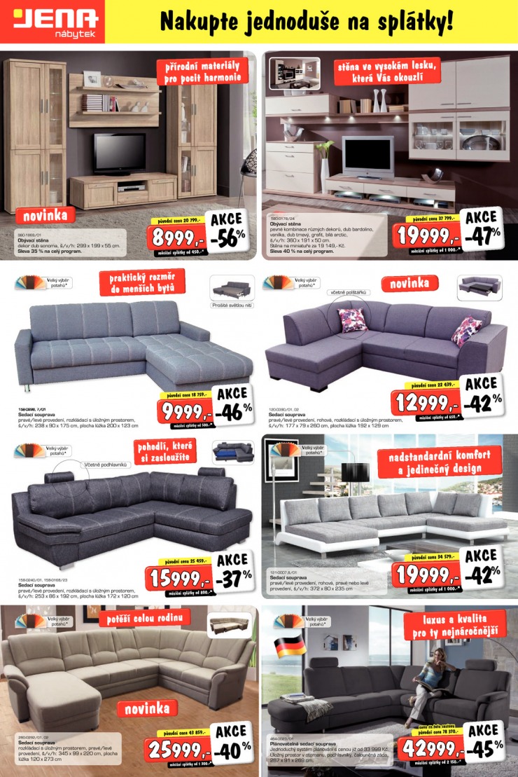 leták Jena nábytek Aktuální leták od 29.10.2013 strana 1 leták Jena nábytek Aktuální leták od 29.10.2013 strana 1