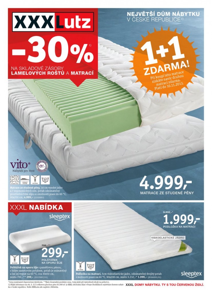 letk XXXLutz Lamelov roty a matrace od 28.10.2013 strana 1