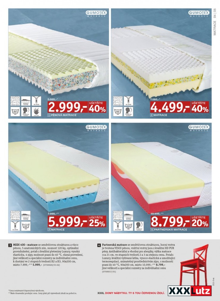 let�k XXXLutz Lamelov� ro�ty a matrace od 28.10.2013 strana 1