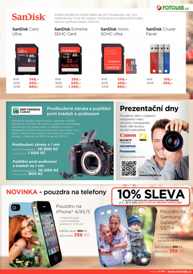 leták Fotolab Akční leták od 1.11.2013 strana 1 leták Fotolab Akční leták od 1.11.2013 strana 1