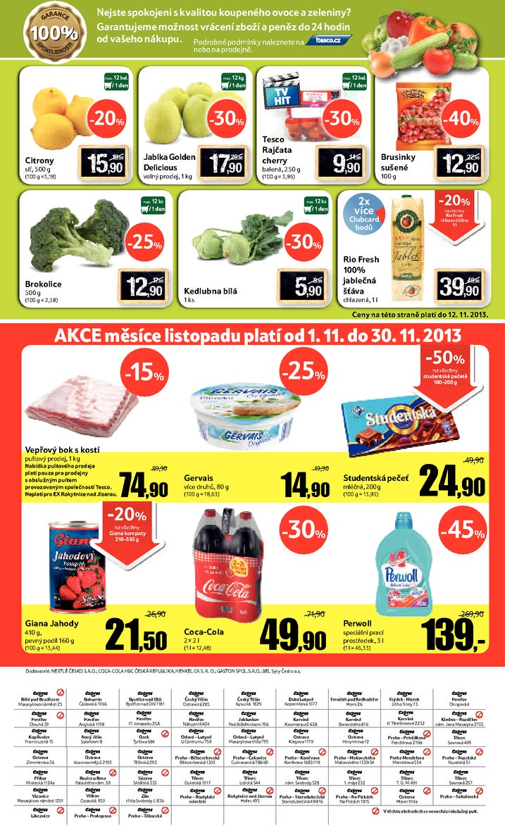 leták Tesco Expres obchody od 6.11.2013 strana 1 leták Tesco Expres obchody od 6.11.2013 strana 1