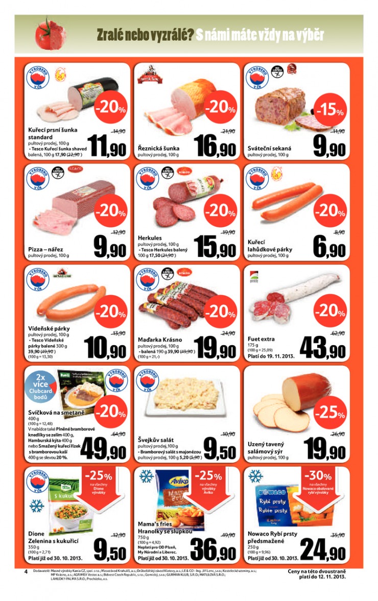 leták Tesco velké hypermarkety od 6.11.2013 strana 1 leták Tesco velké hypermarkety od 6.11.2013 strana 1