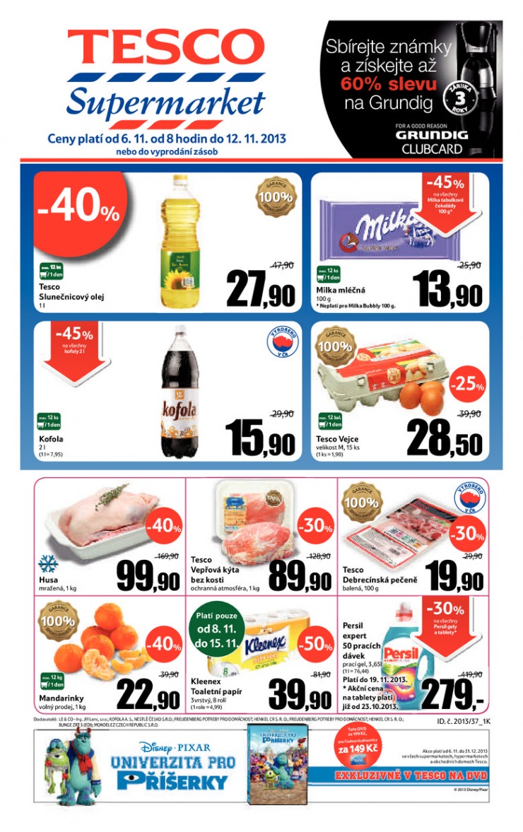 letk Tesco supermarkety od 6.11.2013 strana 1