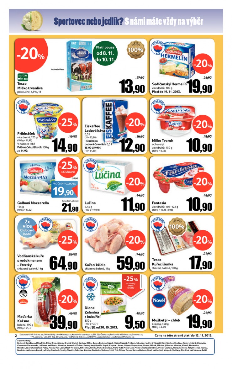 leták Tesco supermarkety od 6.11.2013 strana 1 leták Tesco supermarkety od 6.11.2013 strana 1