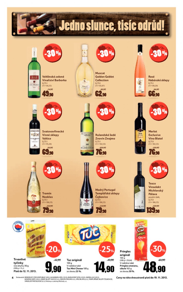 leták Tesco supermarkety od 6.11.2013 strana 1 leták Tesco supermarkety od 6.11.2013 strana 1