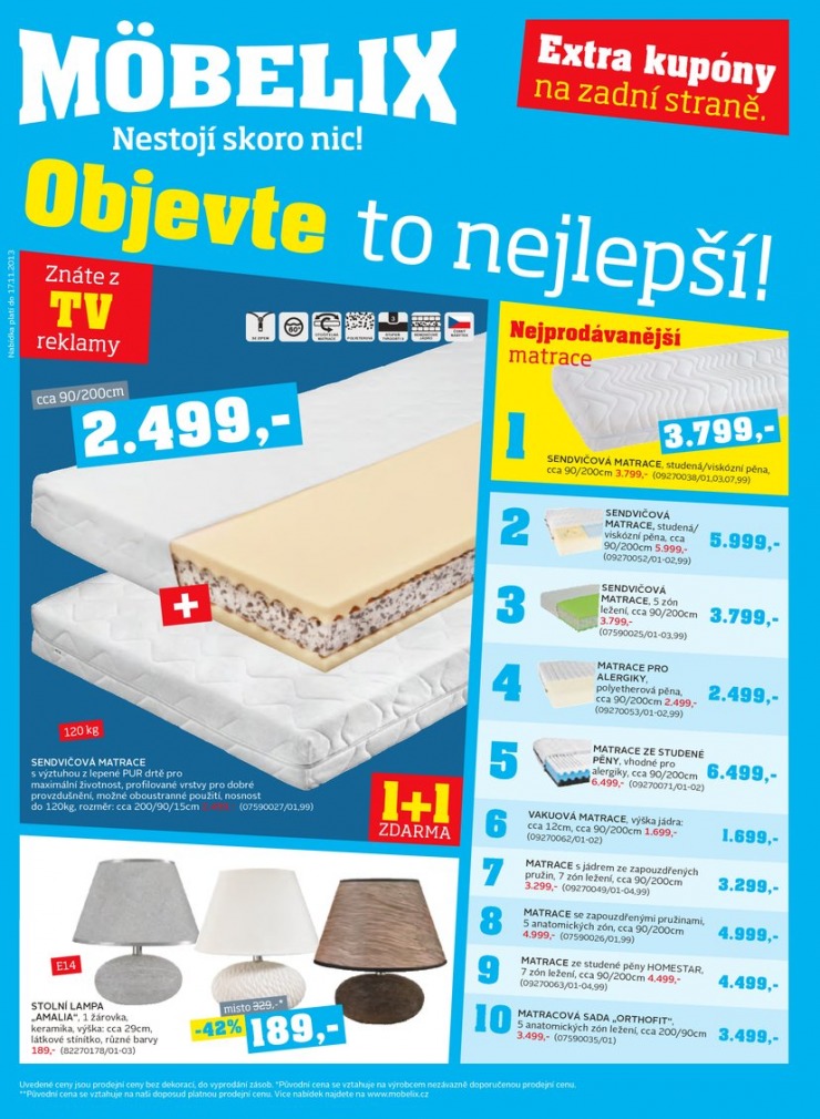 letk Mobelix Aktuln prospekt od 4.11.2013 strana 1