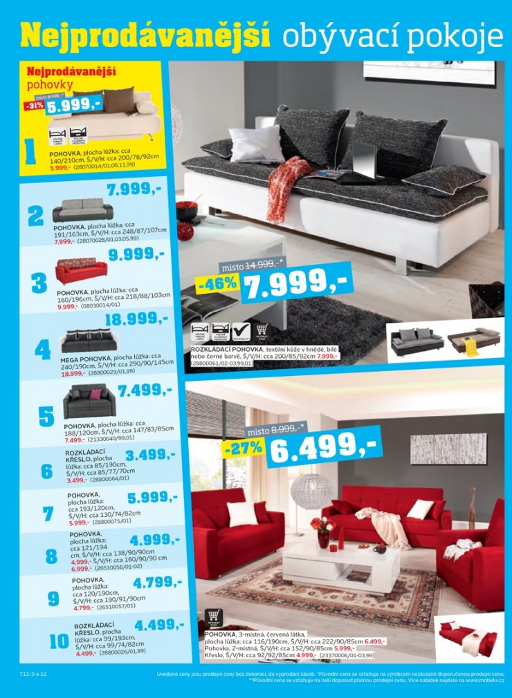 let�k Mobelix Aktu�ln� prospekt od 4.11.2013 strana 1