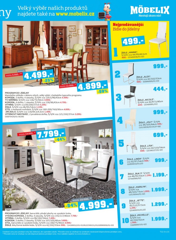 let�k Mobelix Aktu�ln� prospekt od 4.11.2013 strana 1