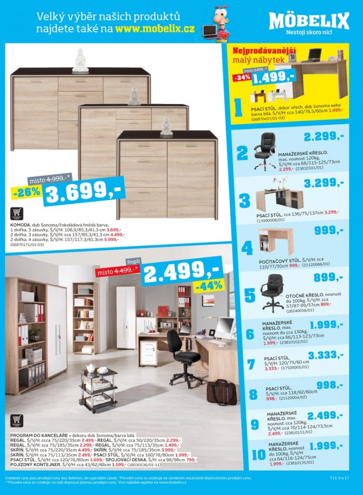 let�k Mobelix Aktu�ln� prospekt od 4.11.2013 strana 1