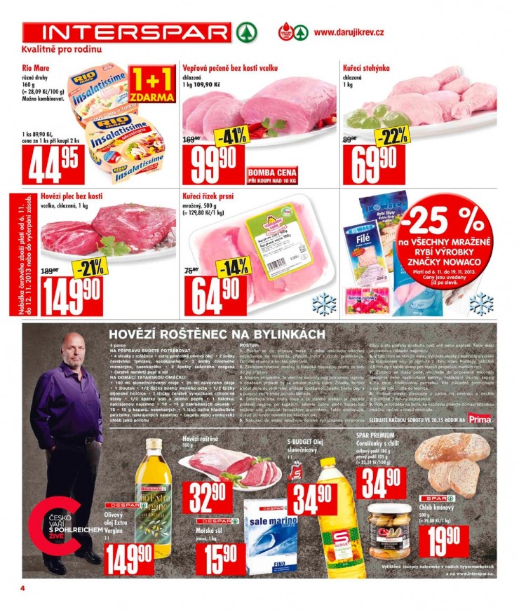 leták Interspar Akční nabídka od 6.11.2013 strana 1 leták Interspar Akční nabídka od 6.11.2013 strana 1