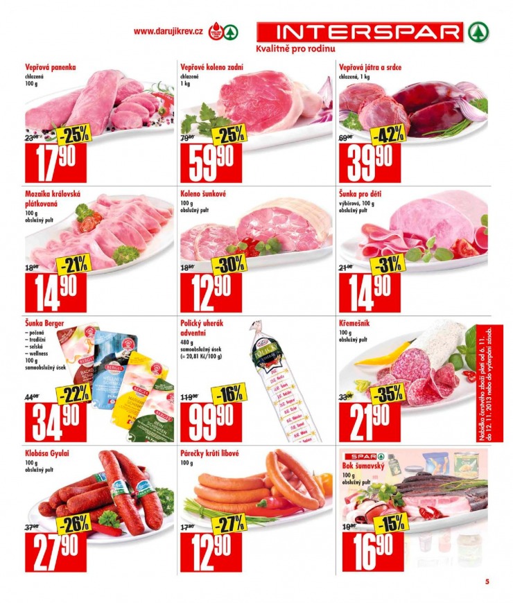 leták Interspar Akční nabídka od 6.11.2013 strana 1 leták Interspar Akční nabídka od 6.11.2013 strana 1