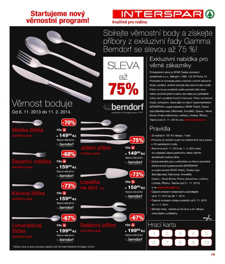 leták Interspar Akční nabídka od 6.11.2013 strana 1 leták Interspar Akční nabídka od 6.11.2013 strana 1