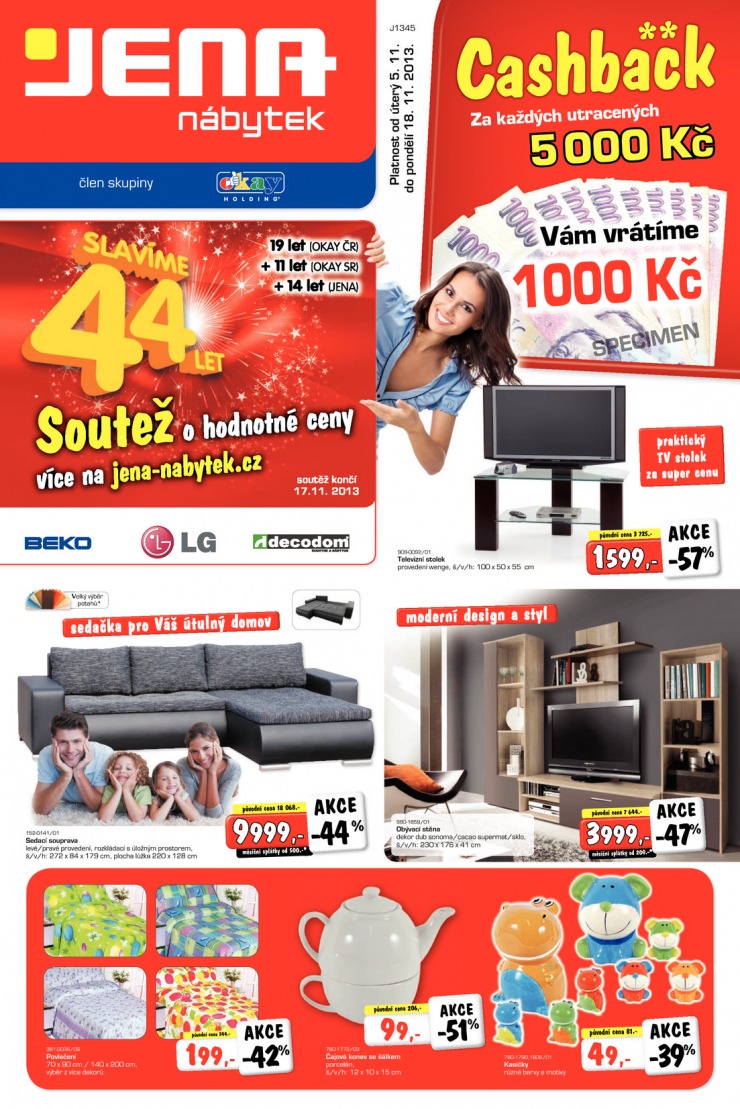 letk Jena nbytek Aktuln letk od 5.11.2013 strana 1