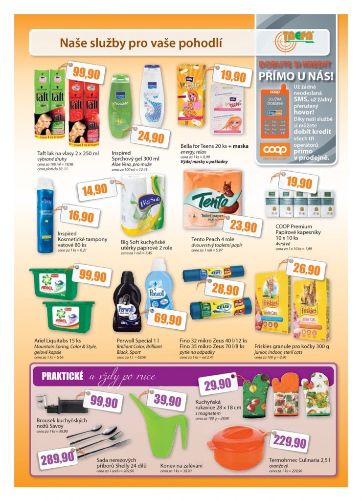 leták COOP Trefa od 6.11.2013 strana 1 leták COOP Trefa od 6.11.2013 strana 1