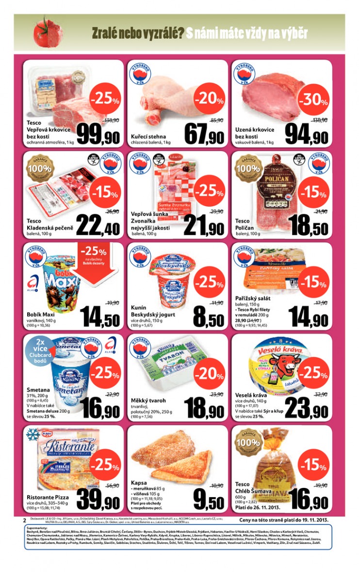 leták Tesco supermarkety od 13.11.2013 strana 1 leták Tesco supermarkety od 13.11.2013 strana 1