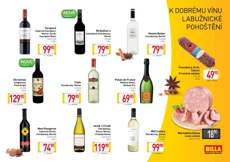 leták Billa Nápojový od 11.11.2013 strana 1 leták Billa Nápojový od 11.11.2013 strana 1