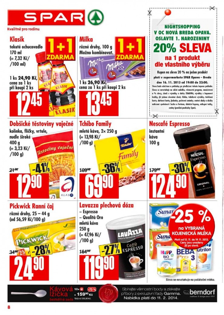 leták Interspar nabídka Spar od 13.11.2013 strana 1 leták Interspar nabídka Spar od 13.11.2013 strana 1