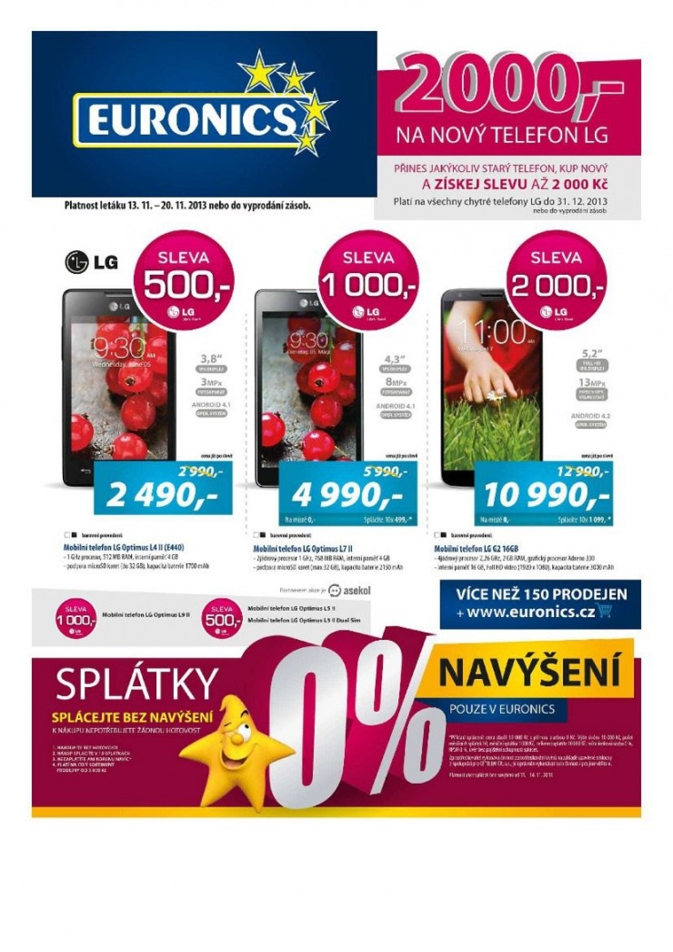 letk Euronics Aktuln letk od 13.11.2013 strana 1