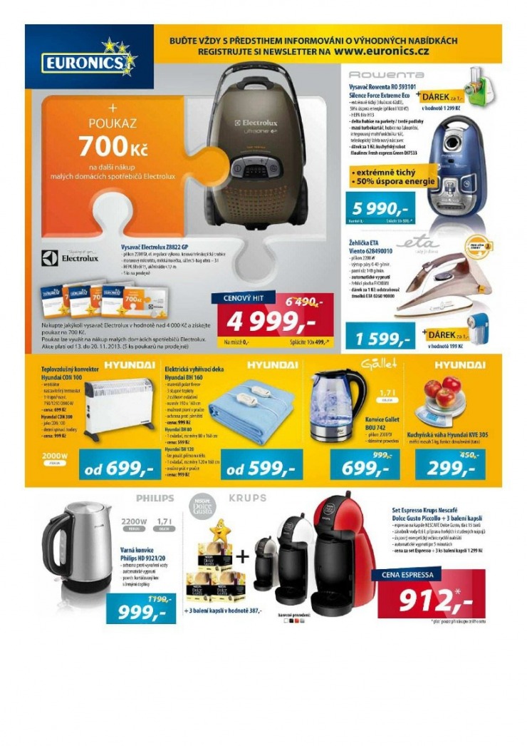 let�k Euronics Aktu�ln� let�k od 13.11.2013 strana 1