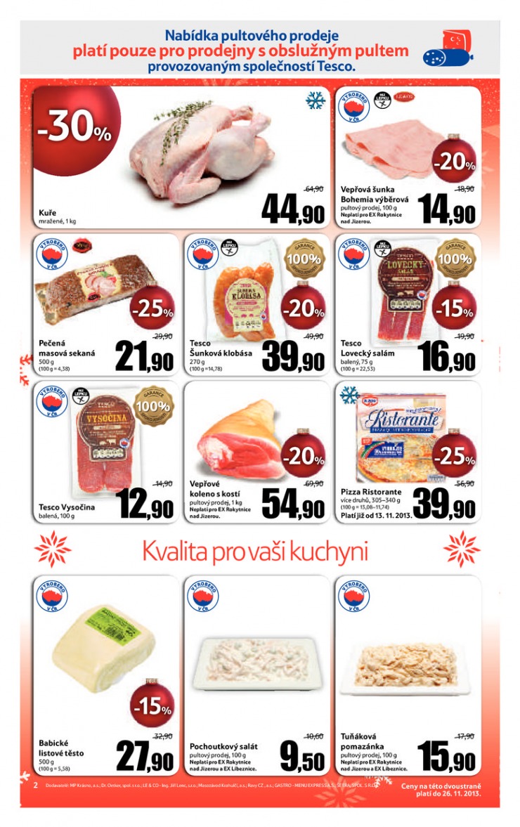 leták Tesco Expres obchody od 20.11.2013 strana 1 leták Tesco Expres obchody od 20.11.2013 strana 1