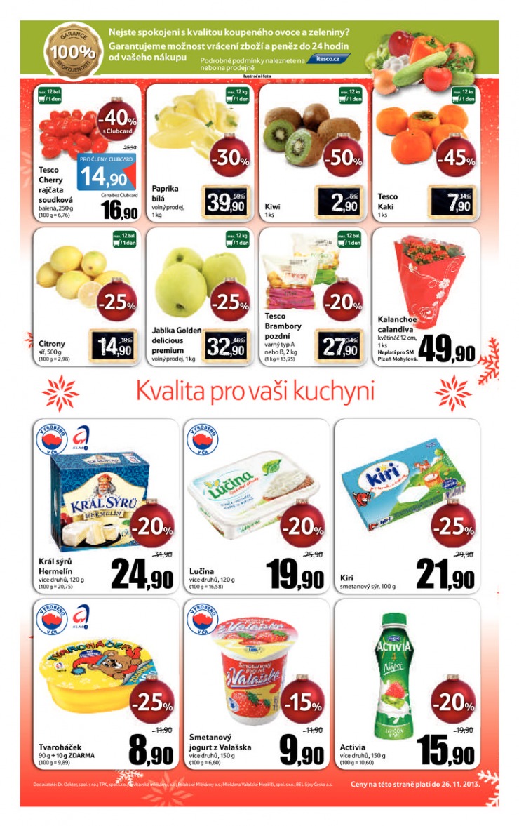 leták Tesco supermarkety od 20.11.2013 strana 1 leták Tesco supermarkety od 20.11.2013 strana 1