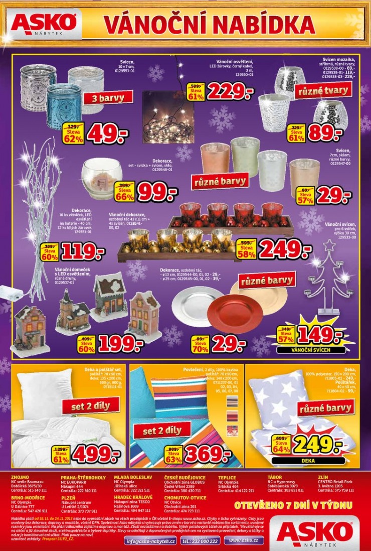 leták Asko nábytek katalog od 18.11.2013 strana 1 leták Asko nábytek katalog od 18.11.2013 strana 1