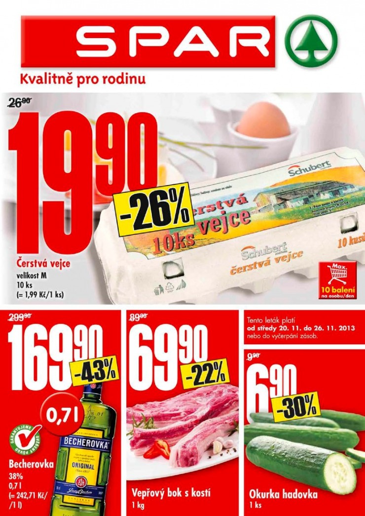 letk Interspar nabdka Spar od 20.11.2013 strana 1