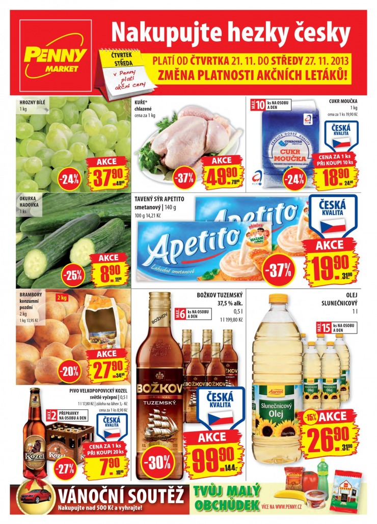 leták Penny aktuální nabídka Morava od 21.11.2013 strana 1 leták Penny aktuální nabídka Morava od 21.11.2013 strana 1