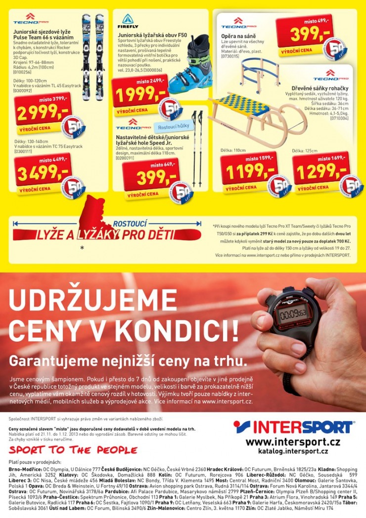 leták Intersport Aktuální leták od 21.11.2013 strana 1 leták Intersport Aktuální leták od 21.11.2013 strana 1