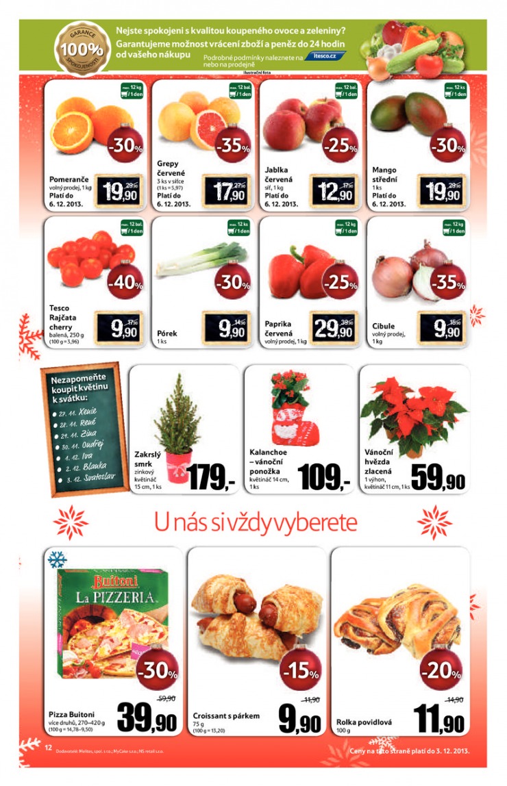 leták Tesco malé hypermarkety od 27.11.2013 strana 1 leták Tesco malé hypermarkety od 27.11.2013 strana 1