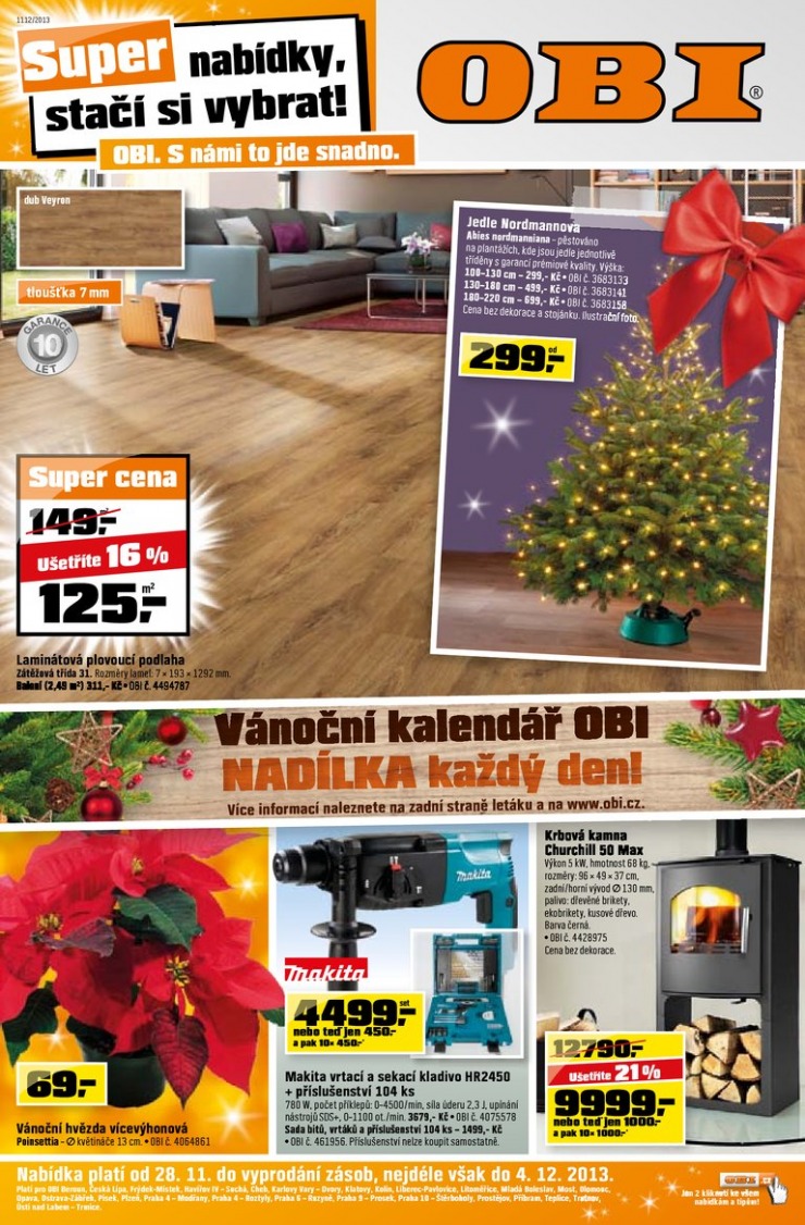 letk OBI Aktuln letk od 28.11.2013 strana 1