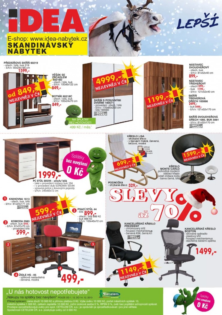 leták Idea nábytek Akční leták od 1.12.2013 strana 1 leták Idea nábytek Akční leták od 1.12.2013 strana 1