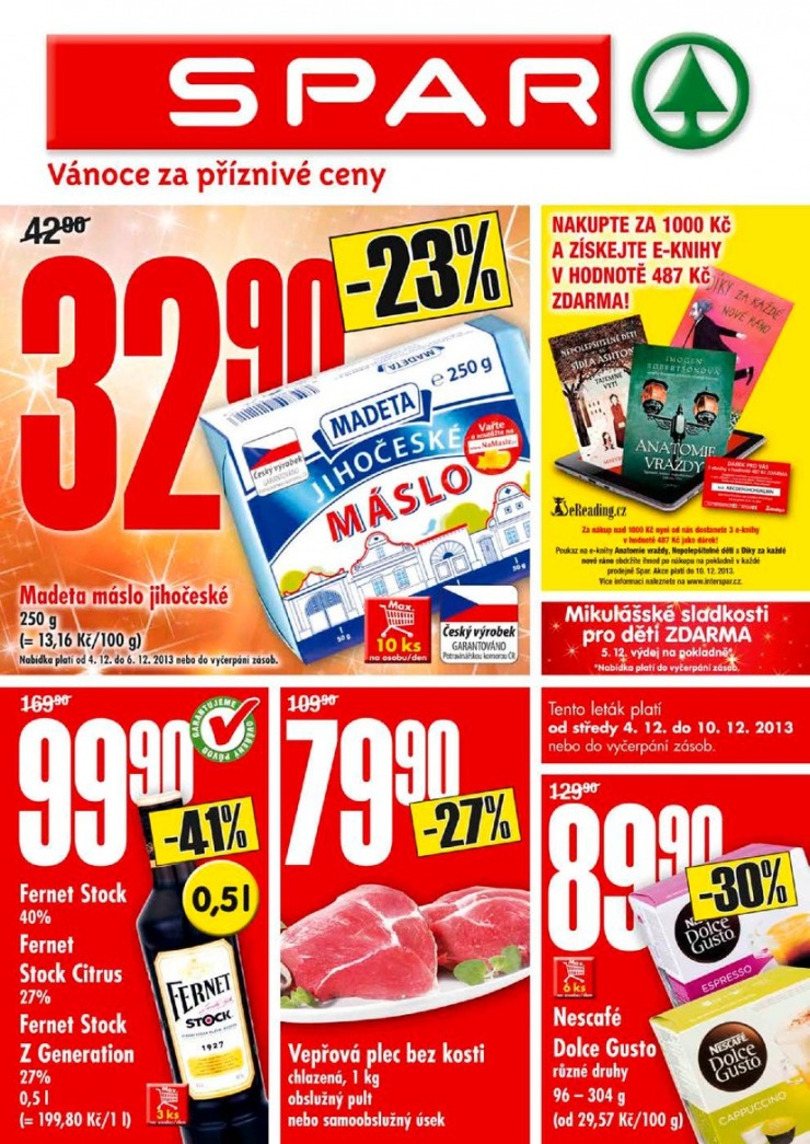 leták Interspar nabídka Spar od 4.12.2013 strana 1 leták Interspar nabídka Spar od 4.12.2013 strana 1