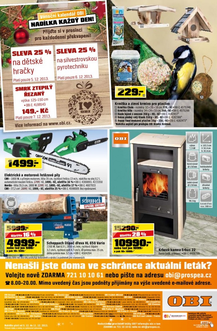 leták OBI Aktuální leták od 5.12.2013 strana 1 leták OBI Aktuální leták od 5.12.2013 strana 1