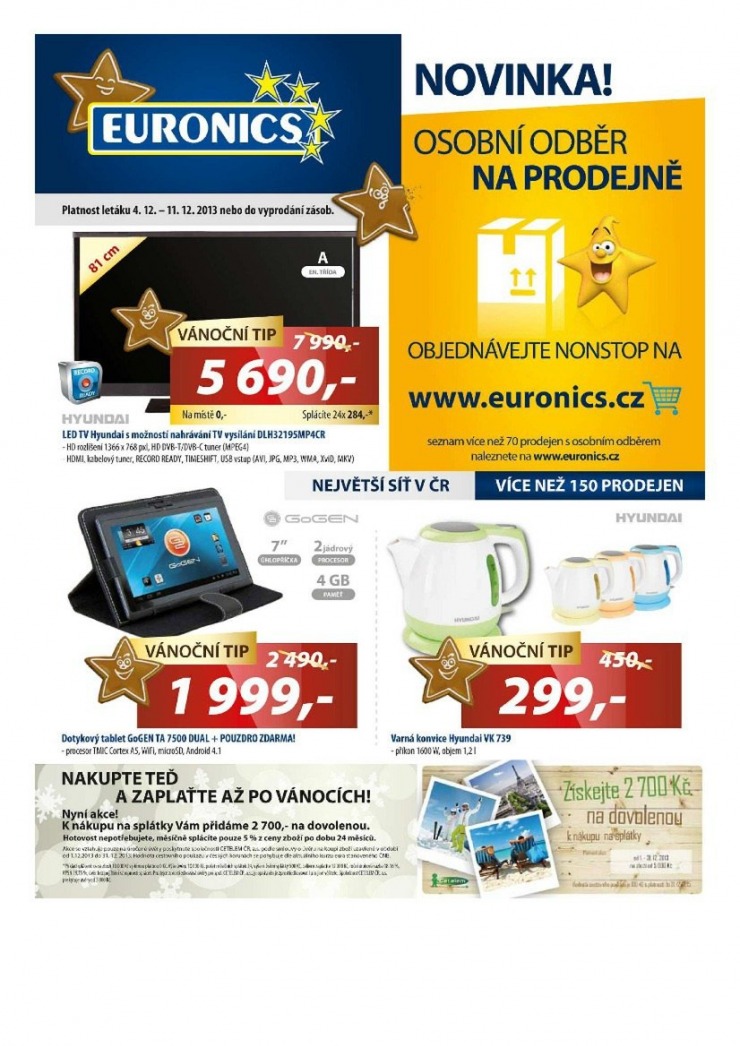 letk Euronics Aktuln letk od 4.12.2013 strana 1