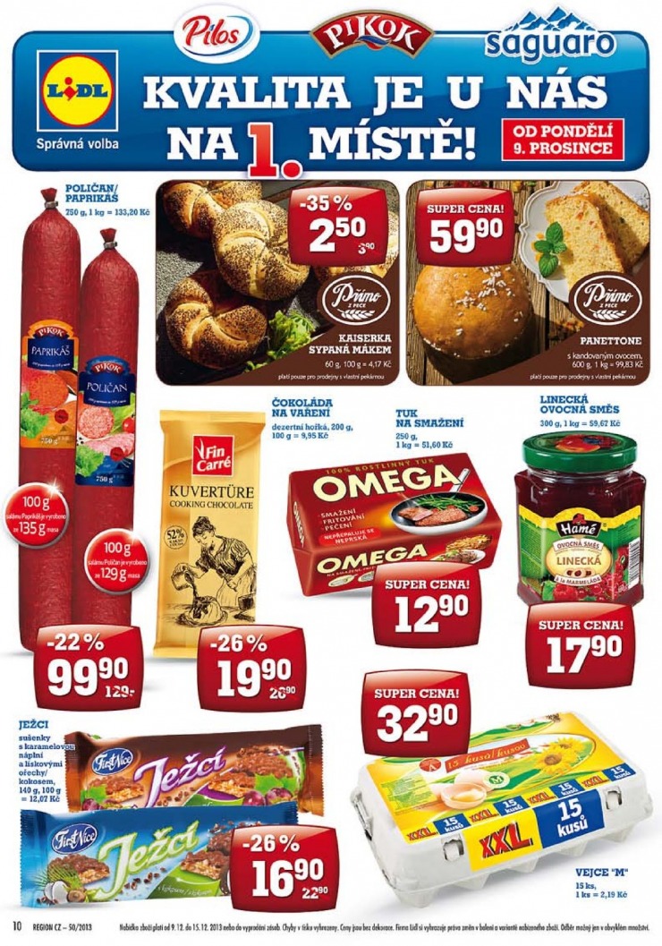 leták Lidl Akční nabídka od 9.12.2013 strana 1 leták Lidl Akční nabídka od 9.12.2013 strana 1