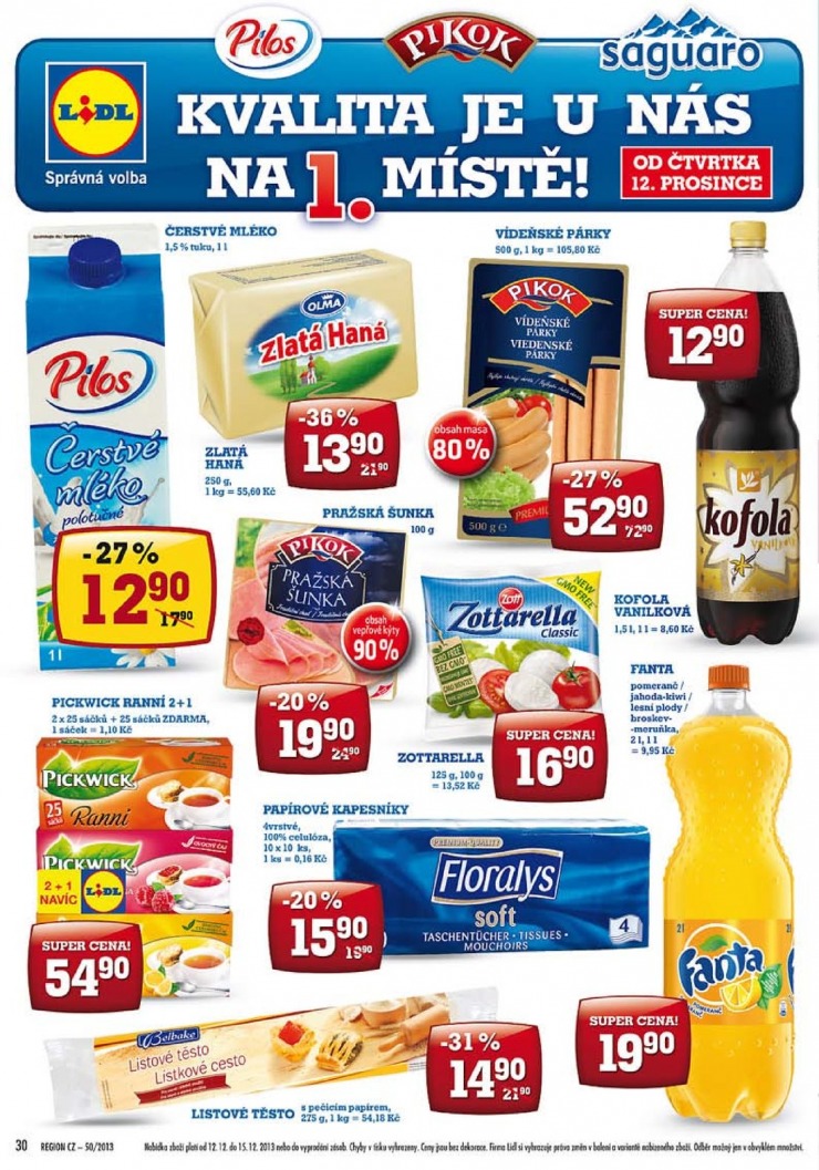 leták Lidl Akční nabídka od 9.12.2013 strana 1 leták Lidl Akční nabídka od 9.12.2013 strana 1