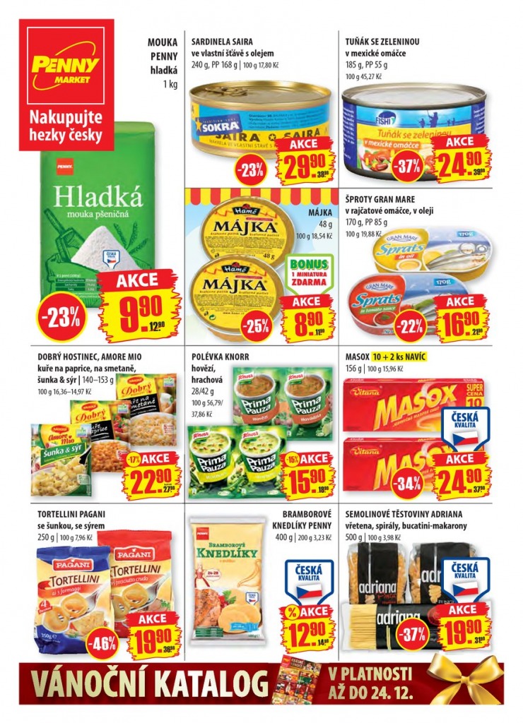 let�k Penny Aktu�ln� nab�dka od 9.12.2013 strana 1