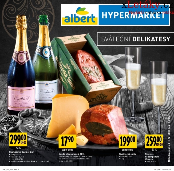 leták Albert Hypermarket - Delikatesy akční leták strana 1