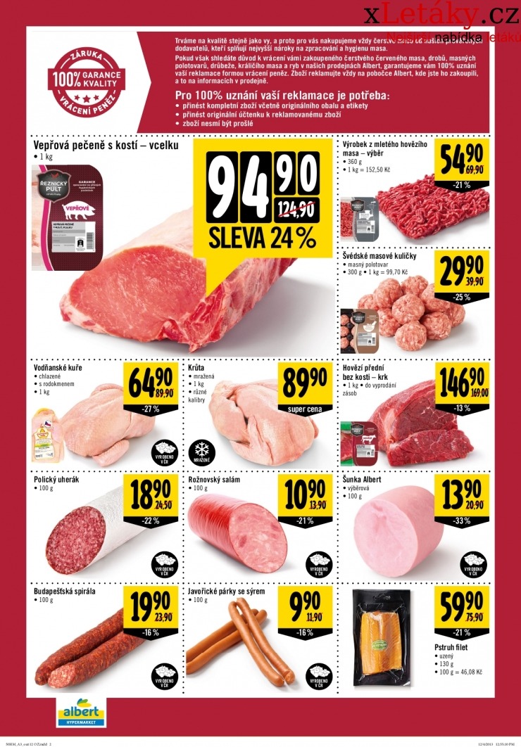 leták Albert Hypermarket akční leták strana 1 leták Albert Hypermarket akční leták strana 1