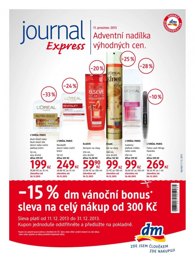 letk DM drogerie Express od 11.12.2013 strana 1