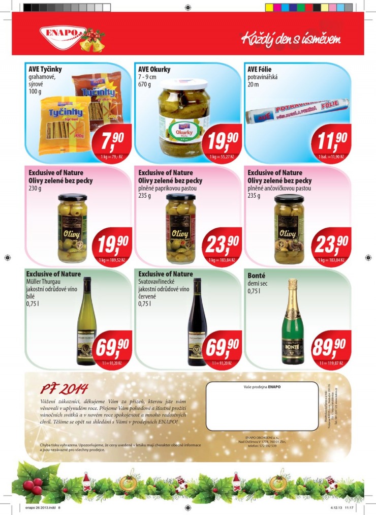 leták Enapo Akční leták od 18.12.2013 strana 1 leták Enapo Akční leták od 18.12.2013 strana 1