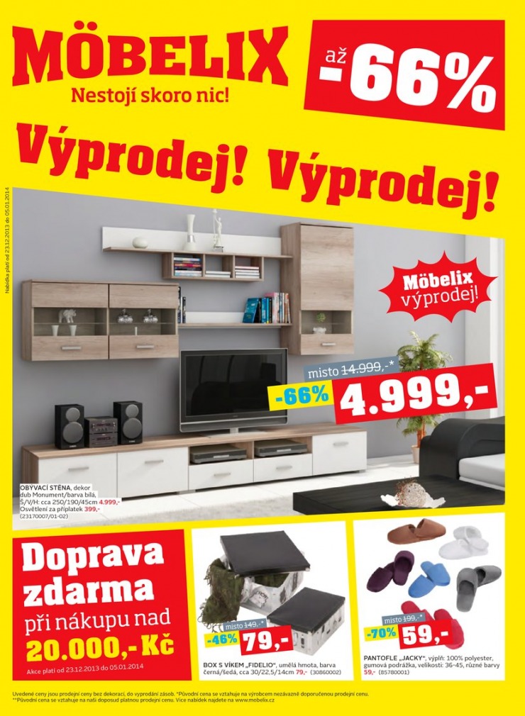 letk Mobelix Aktuln prospekt od 23.12.2013 strana 1