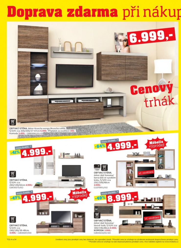 let�k Mobelix Aktu�ln� prospekt od 23.12.2013 strana 1