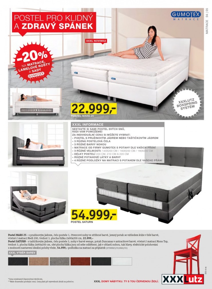 let�k XXXLutz sleva na matrace od 23.12.2013 strana 1