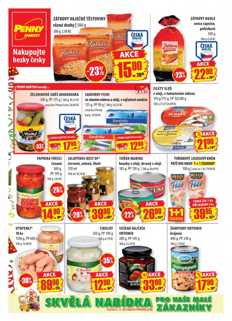 let�k Penny Aktu�ln� nab�dka od 30.12.2013 strana 1