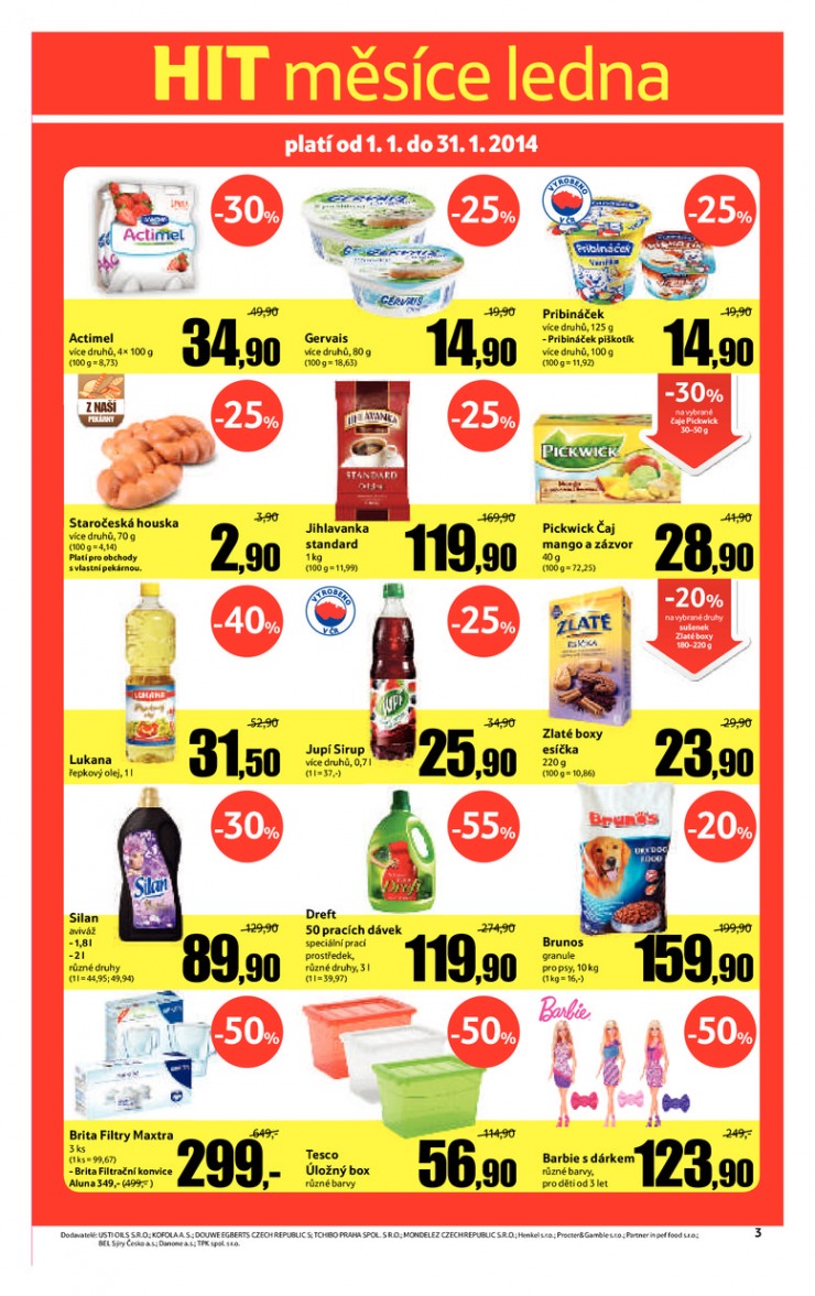 leták Tesco obchodní domy od 2.1.2014 strana 1 leták Tesco obchodní domy od 2.1.2014 strana 1